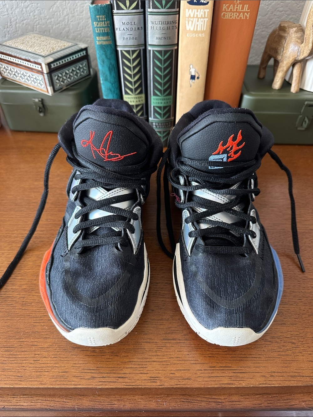 Nike Kyrie Infinity Fire & Ice Kids Sneakers with Red & Blue Accents